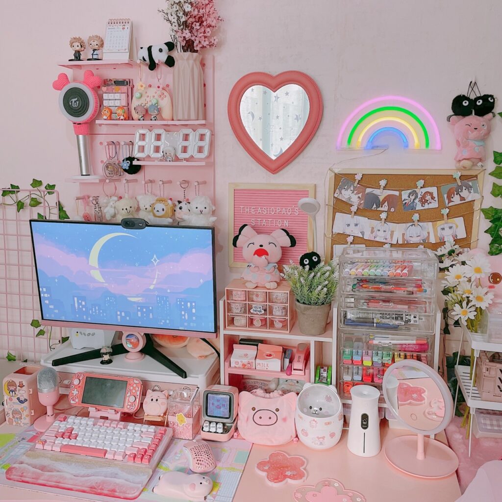 kawaii desk accessories