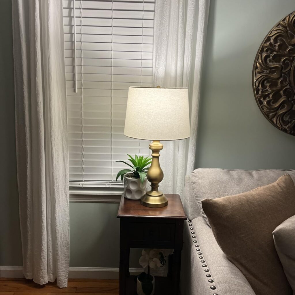 how do you clean brass lamps