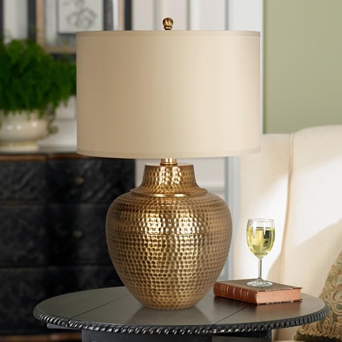 how do you clean brass lamps