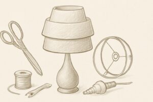 how do i make a mid-century modern lamp shade