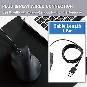 SANWA Wired Ergonomic Mouse, Optical Vertical ... - Amazon.c...