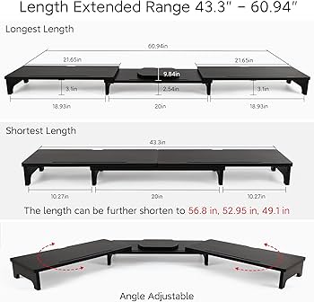 Vaydeer Wood Monitor Stand Riser