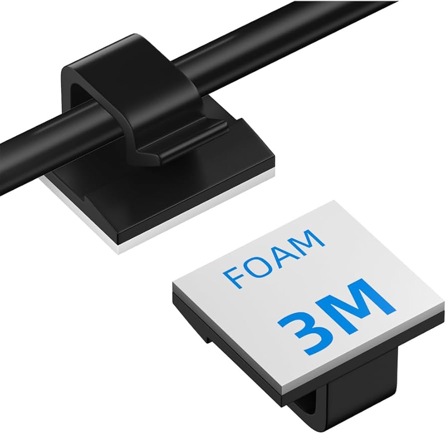 100 Pcs Cable Clips,Adhesive Cord Clips for USB