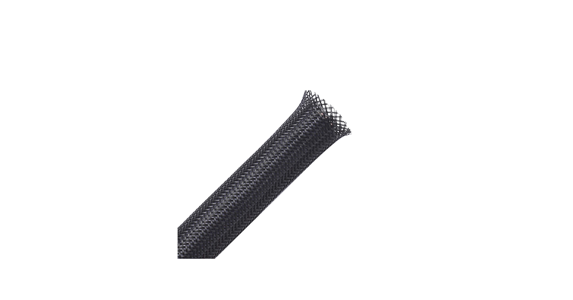100ft - 1/2 inch PET Expandable Braided Sleeving – Black – Alex