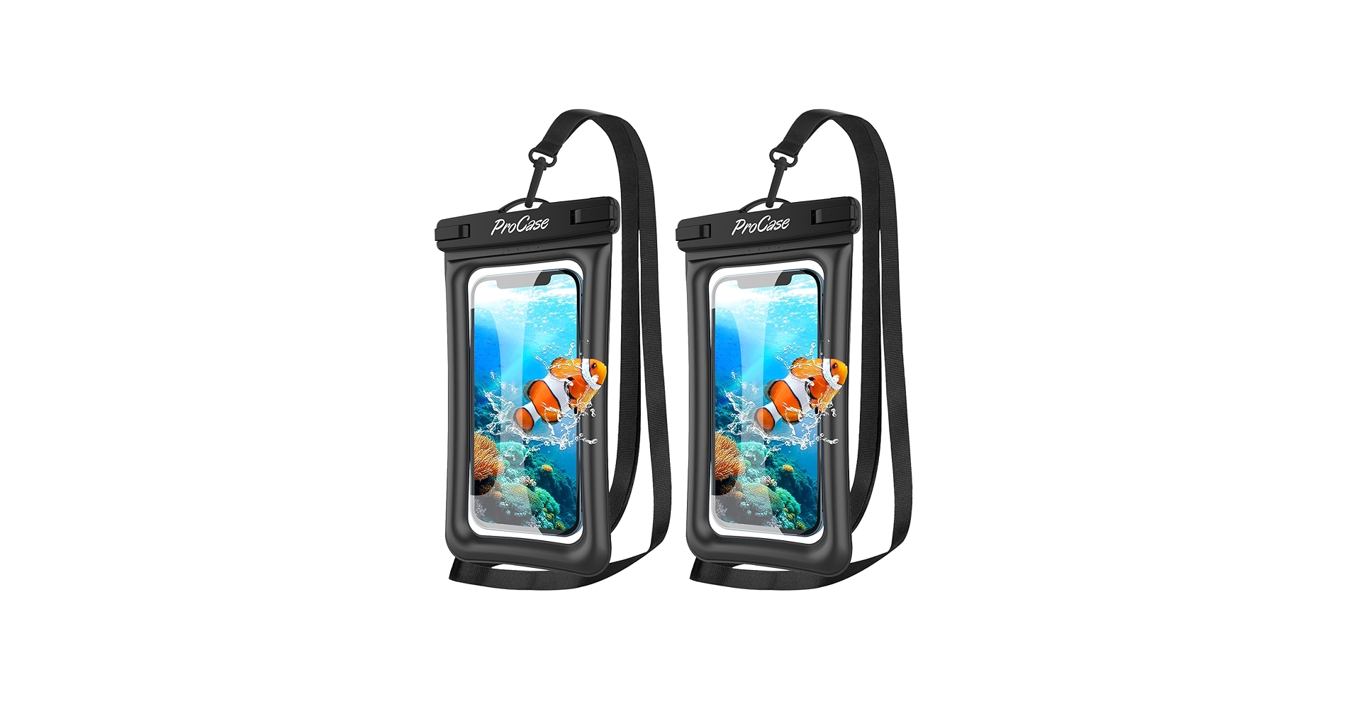 2 Pack ProCase Floating Waterproof Phone Pouch Up