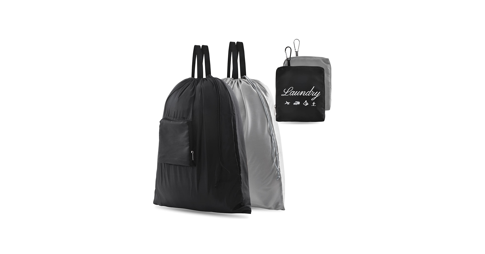 2 Pcs JHX Travel Laundry Bags, Dirty Clothes