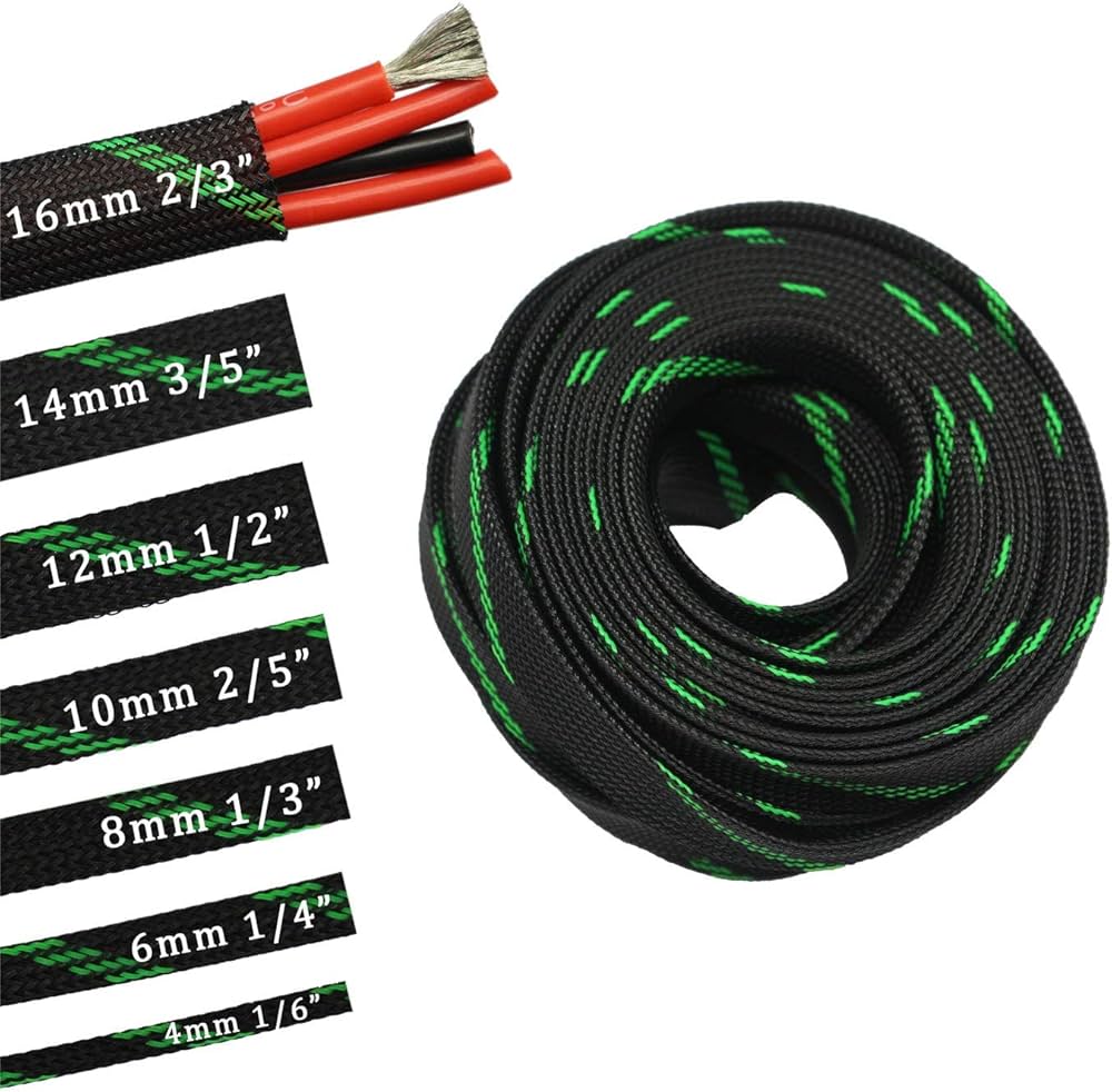 30ft PET Expandable Sleeving Wire Cable Sleeve (1