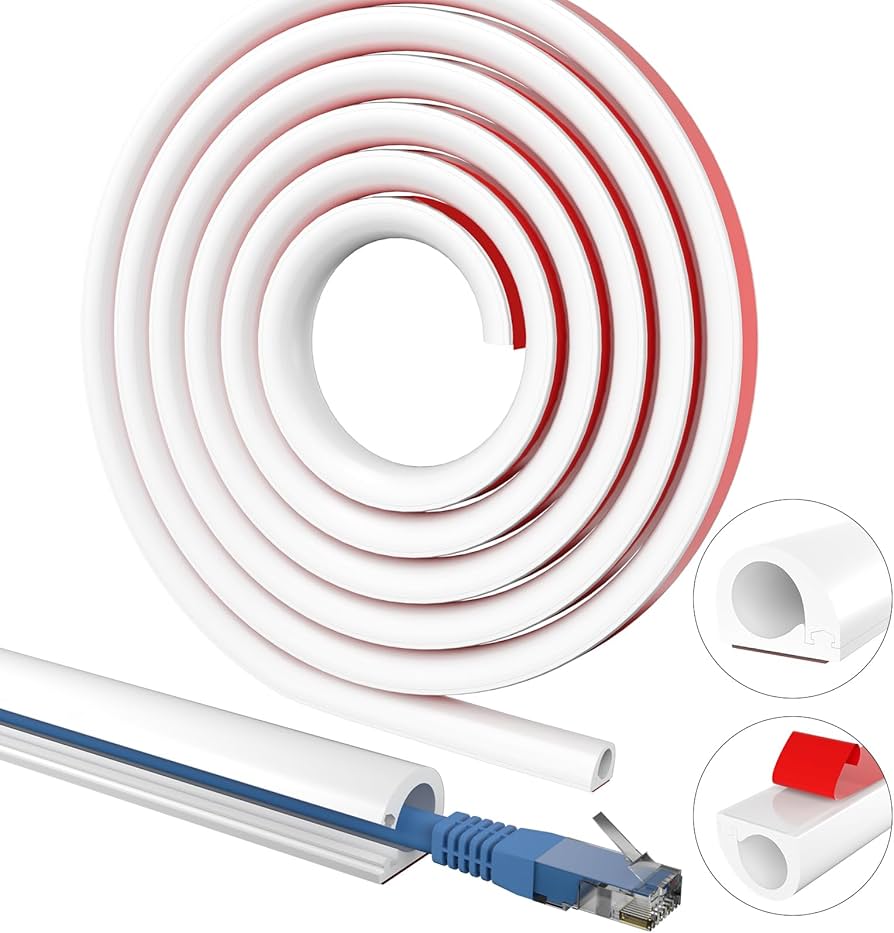 39 Inch Wall Cable Hider, Flexible Wire Cord Management Self