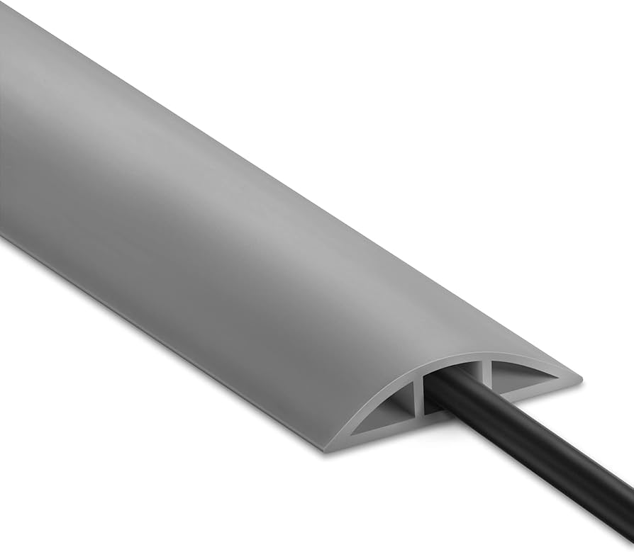 4FT Cord Cover Floor, Grey Cord Hider Floor