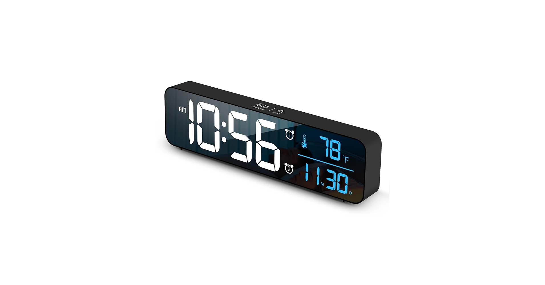 Abovsare Digital Clock for Bedroom, Clocks for Living