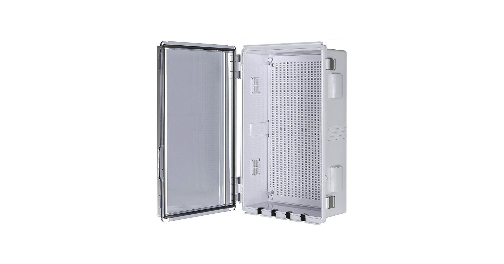 ABS Electrical Junction Box, Ventilated Design, Cable Grommets