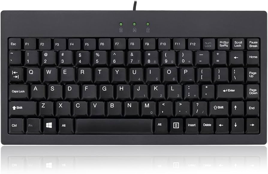 Adesso AKB-110B Mini Keyboard - Compact 87-Key
