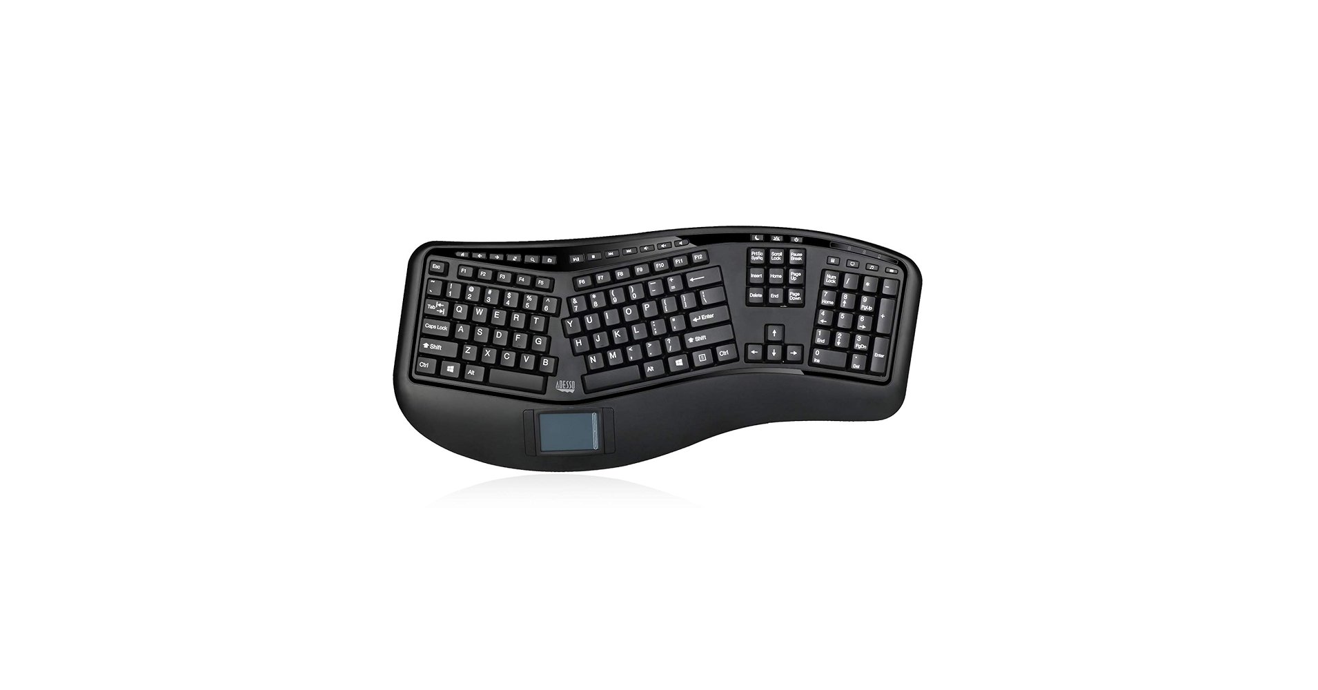 Adesso WKB-4500UB - Wireless Ergonomic Desktop