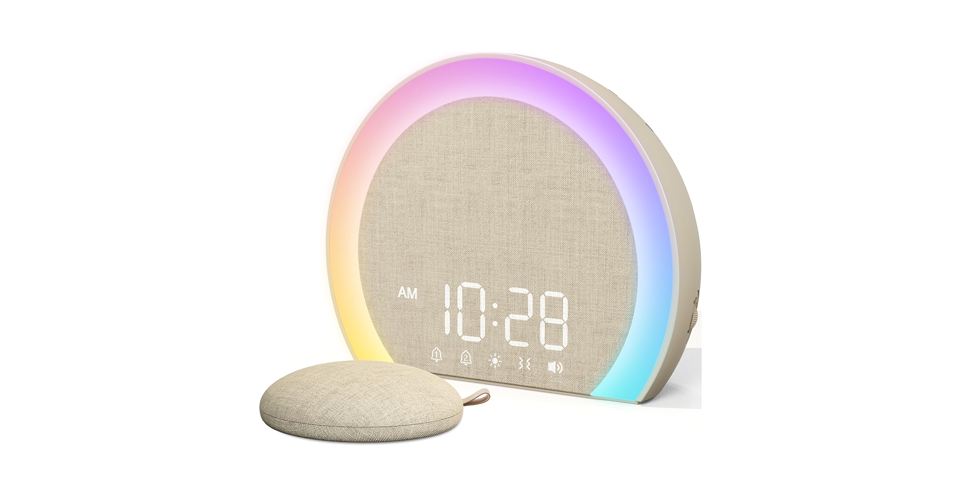 ANJANK Extra Loud Alarm Clock with Wireless Bed