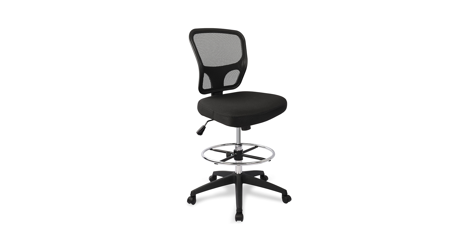 Armless Drafting Chair Tall Office Chair Adjustable