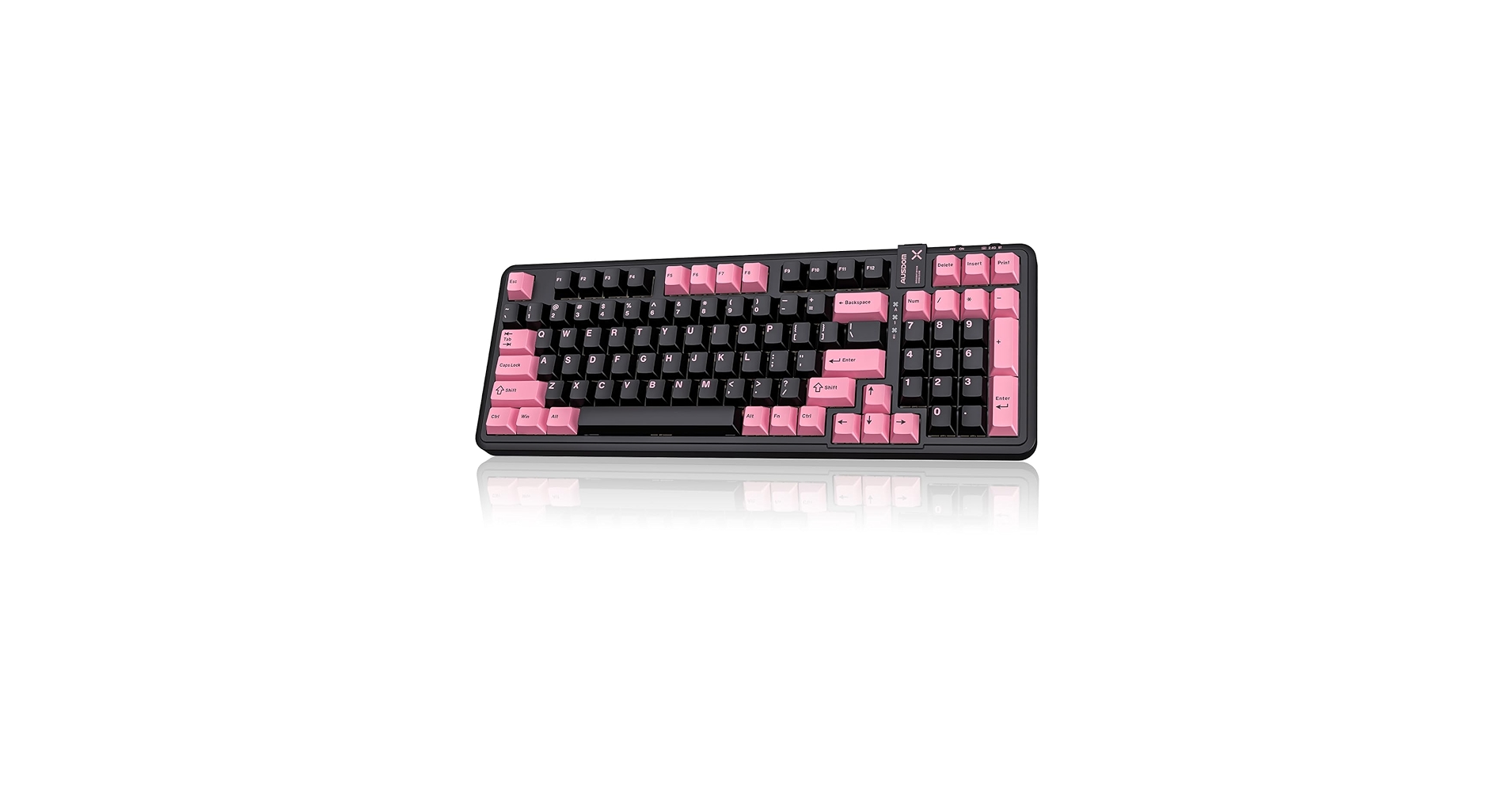 AUSDOM 98Pro Silent Wireless Mechanical Keyboard, Tri-Mode BT