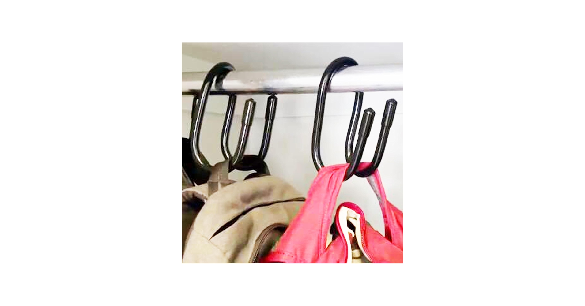 AUXPhome 2 Pack Backpack Hanger for Closet