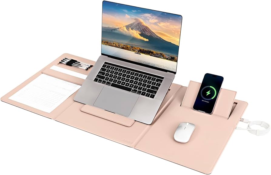 Banero 4-in-1 Laptop Stand for Desk Built-in Wireless Charging Pad