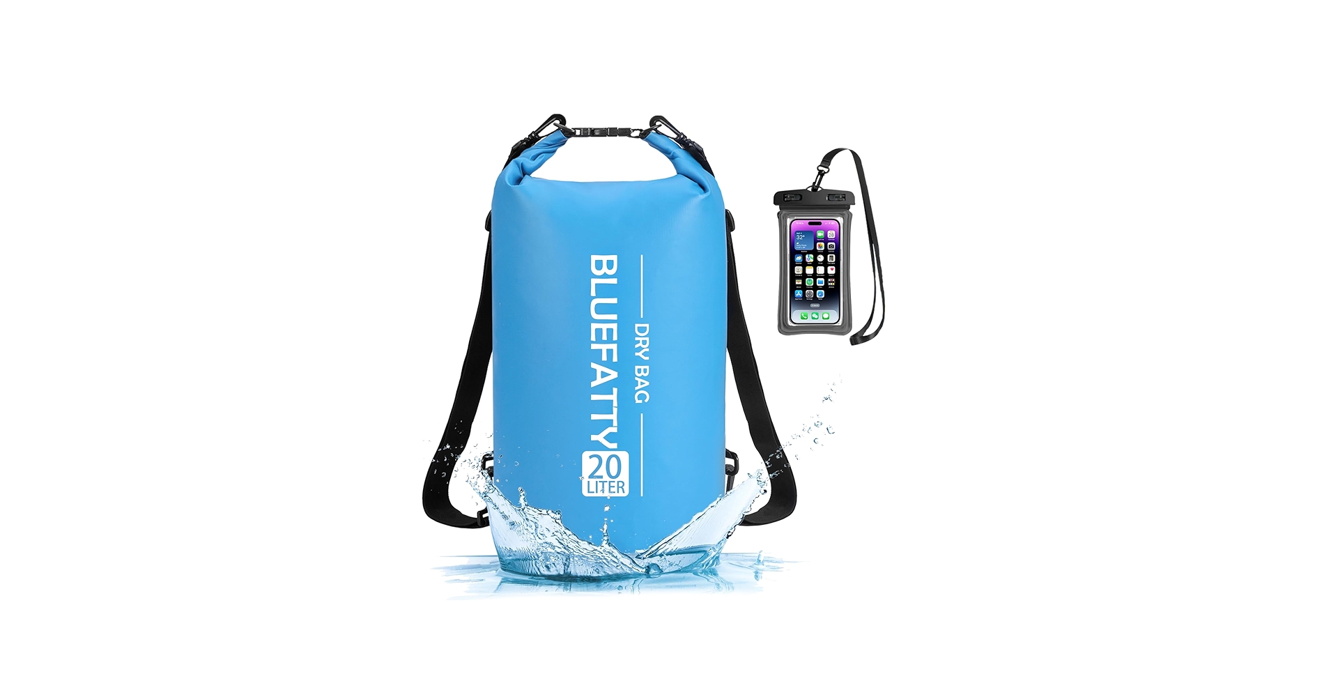 BLUEFATTY Waterproof Dry Bag Floating Roll Top