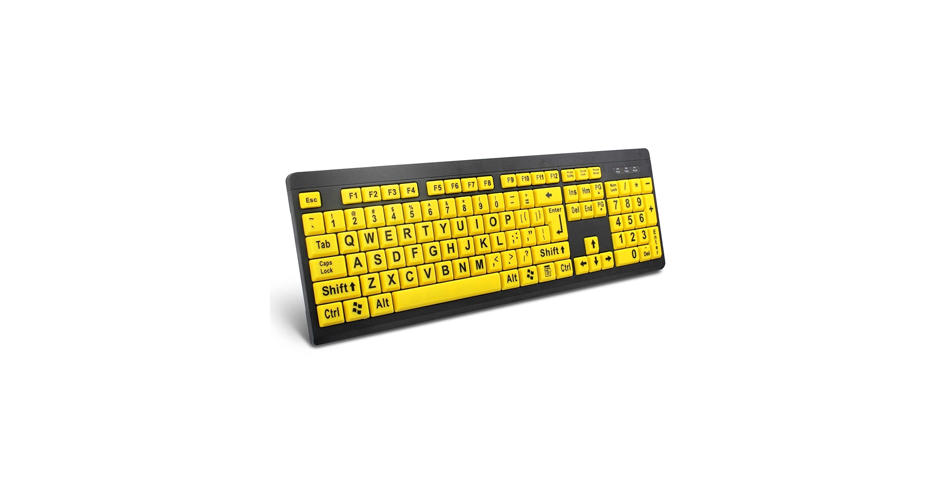 BOOGIIO Large Print Computer Keyboard, Wired USB