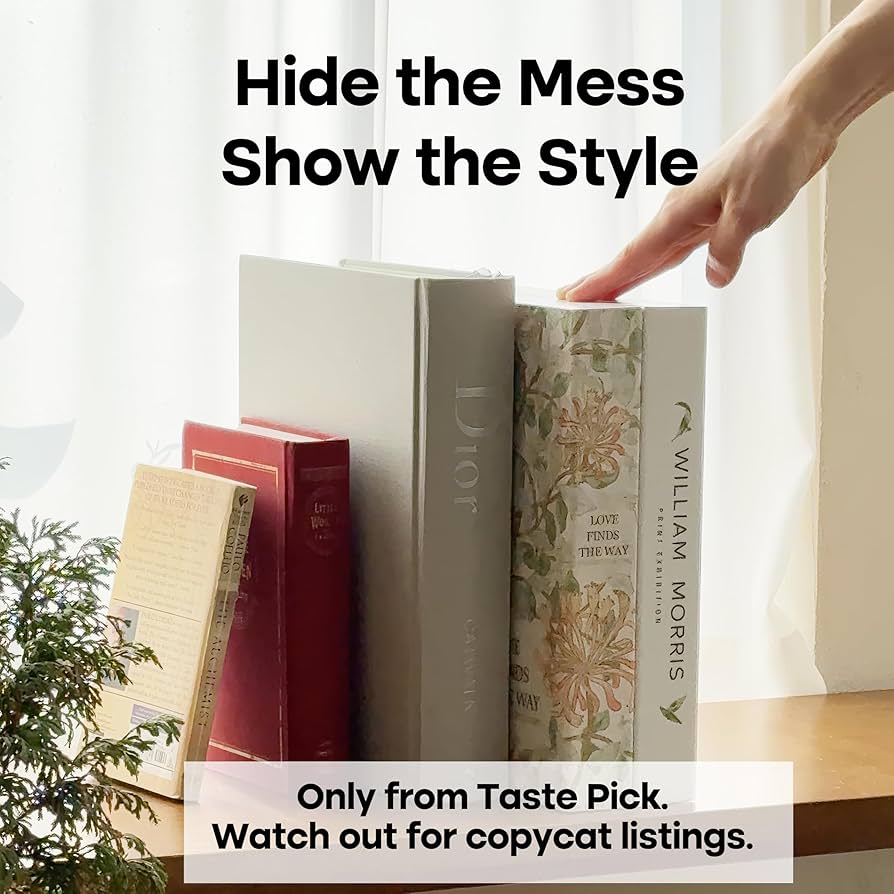 Book Shape Decorative Cable Management Box