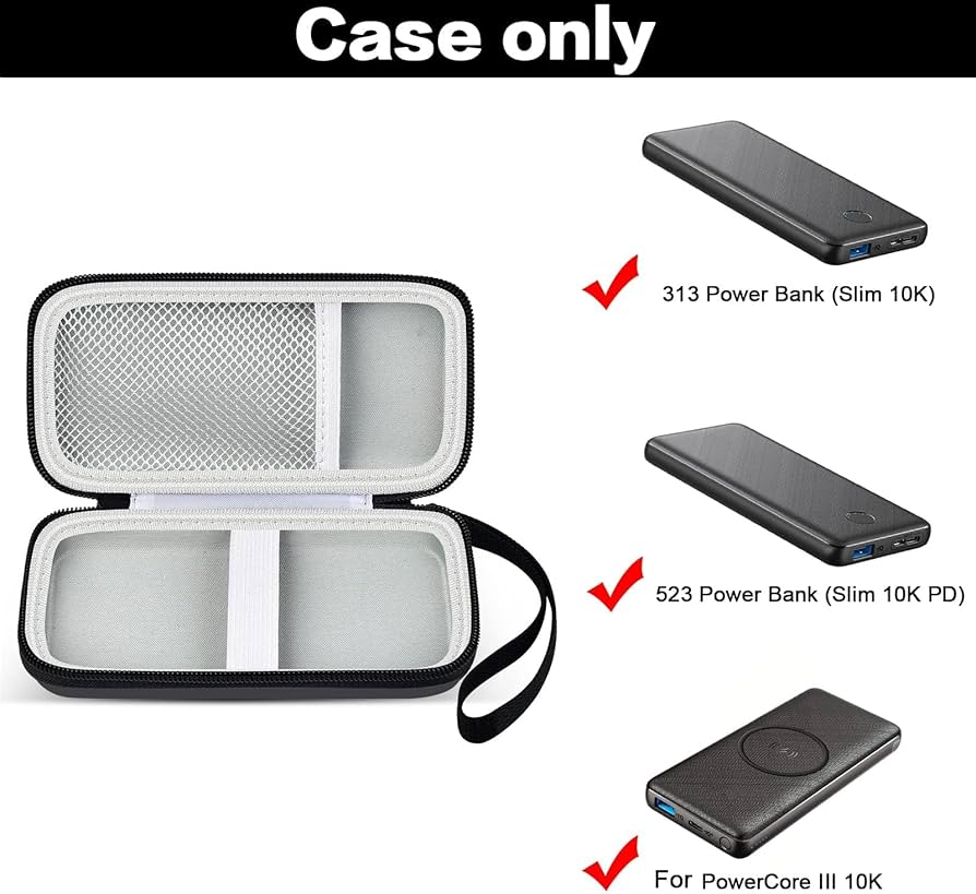 Case Compatible with Anker Portable Charger, 313