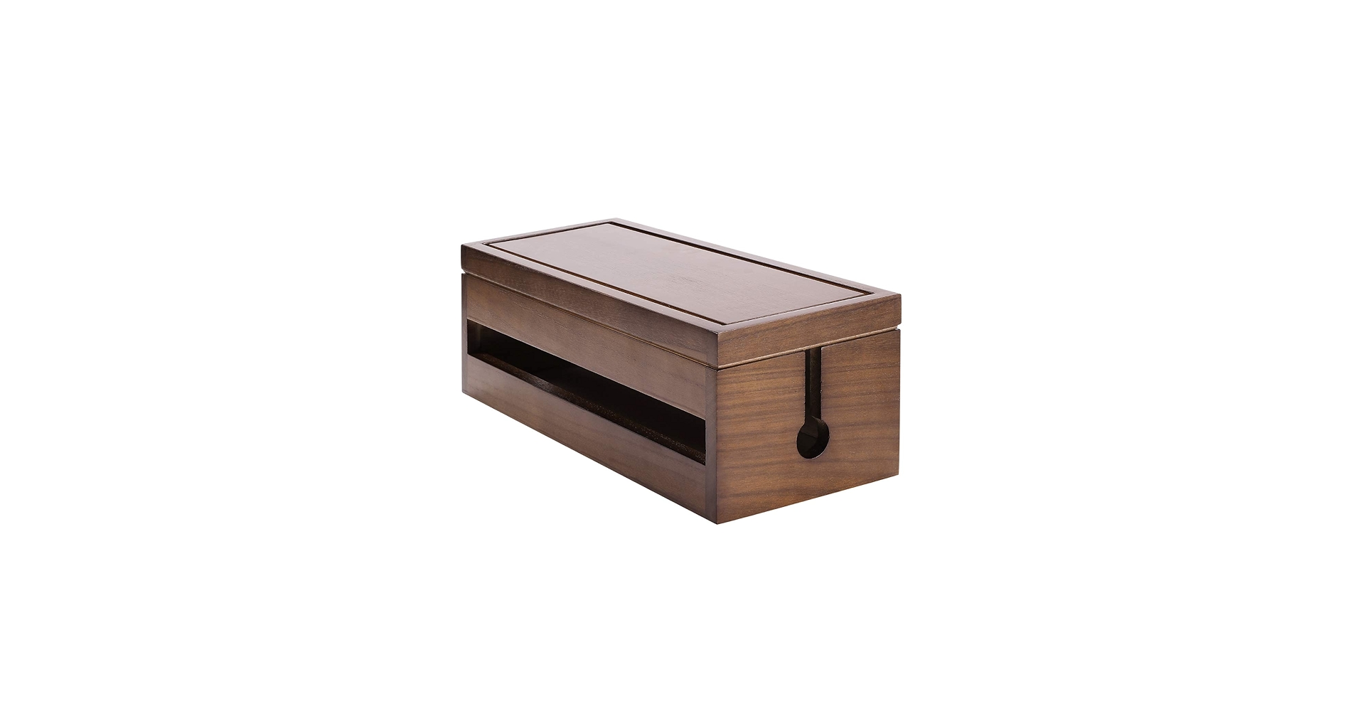 Changsuo Cable Management Box Wooden Cord Organizer Box for