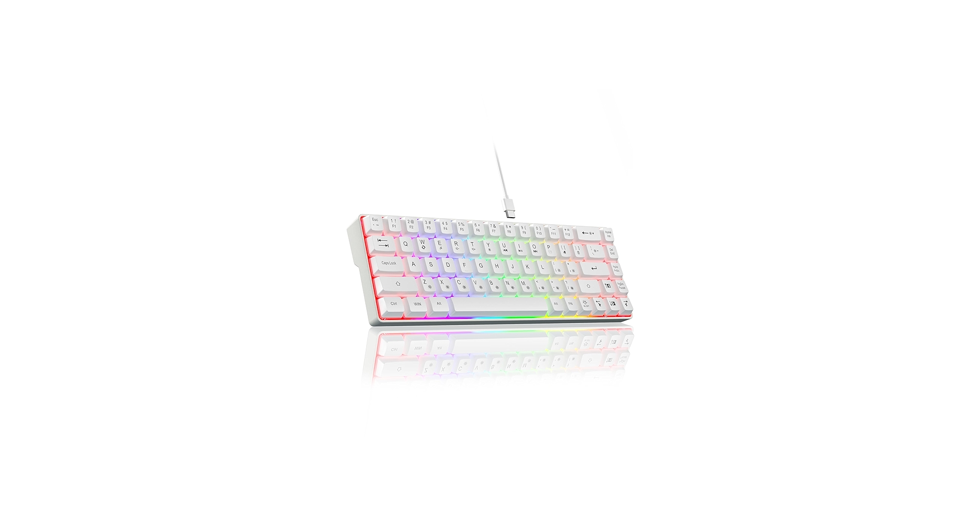 CORBOBO 60% Gaming Keyboard,Small Keyboard