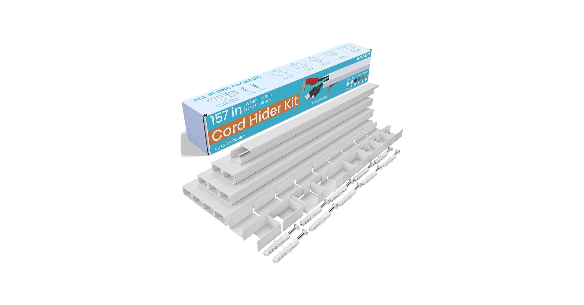 Cord Hider, Wire Cover, Cord Covers Wall Mounted TV, Cable Hider