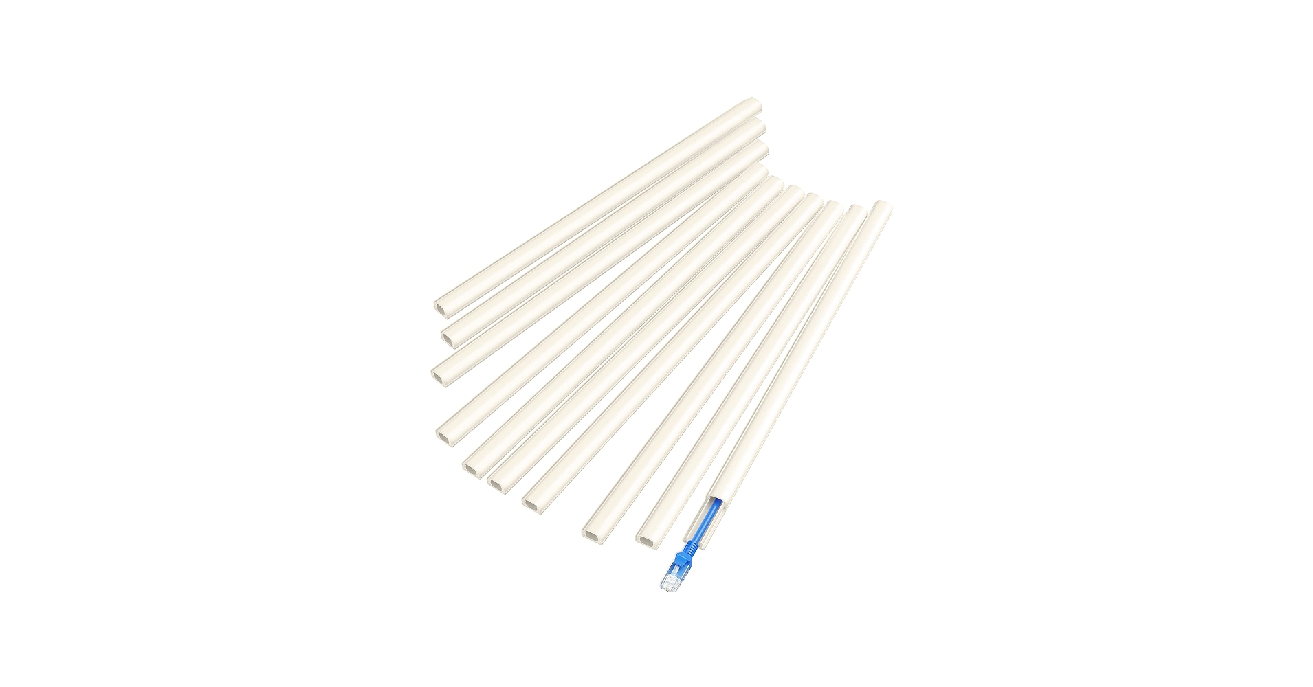 Delamu Beige Cord Hider, Cord Covers for 1 Wire on