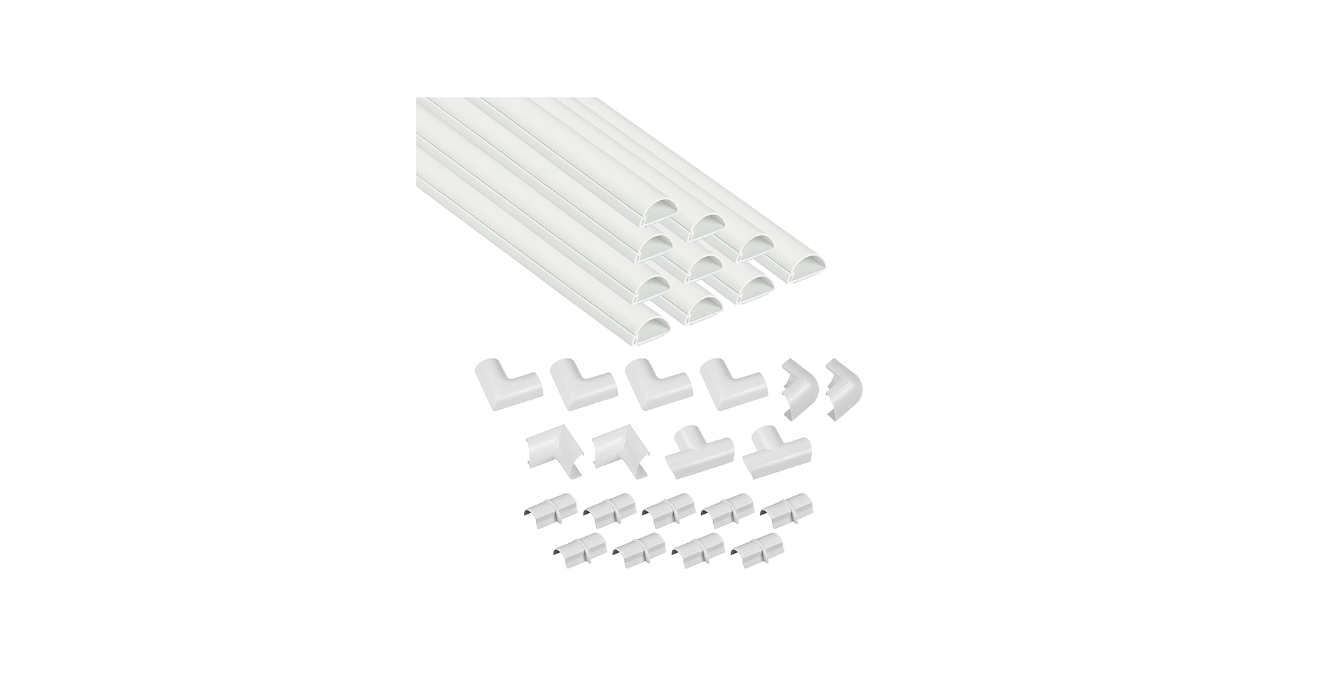 D-Line 157in Cord Cover Kit, Self-Adhesive Wire