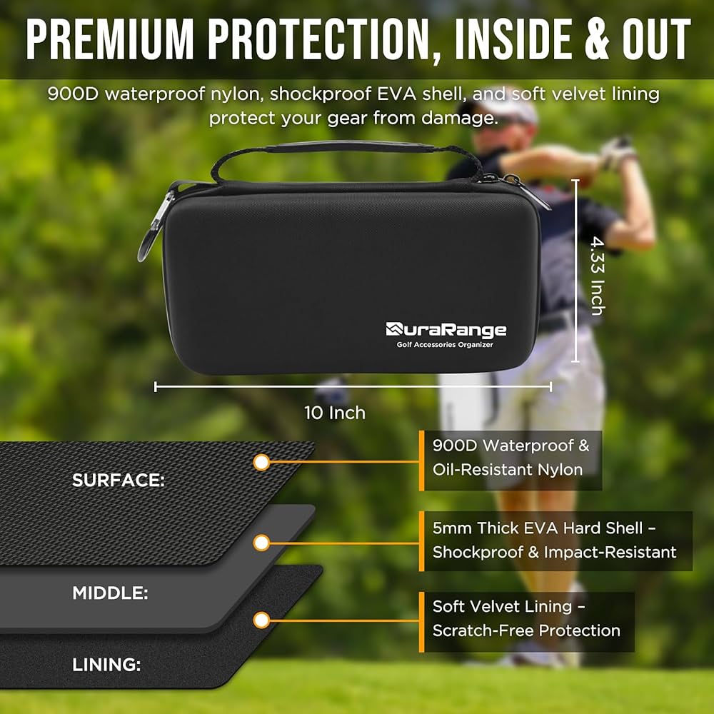 DURARANGE Golf Glove Holder Case with Glove