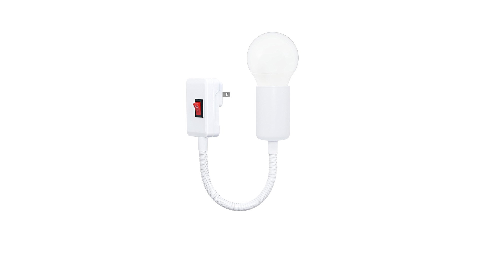 E26/E27 Plug in Light Socket, 20CM Flexible Extension Lamp Bulb