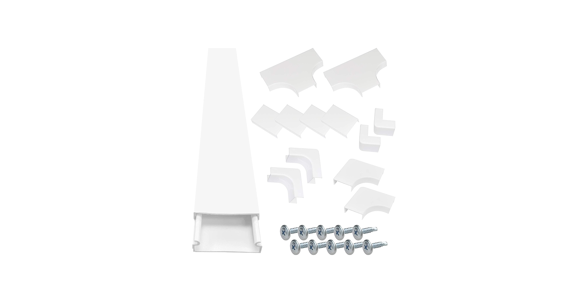 Electriduct Wire Channel Cable Raceway Kit - 25 Feet