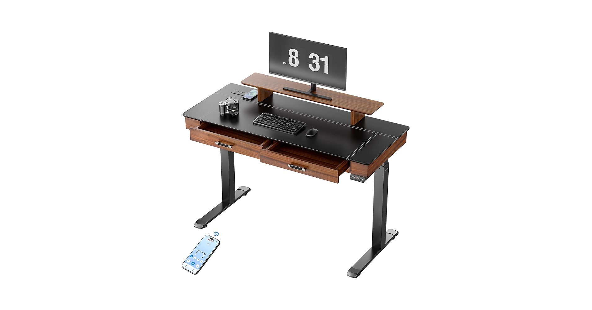 EUREKA ERGONOMIC Adjustable Desk Leather