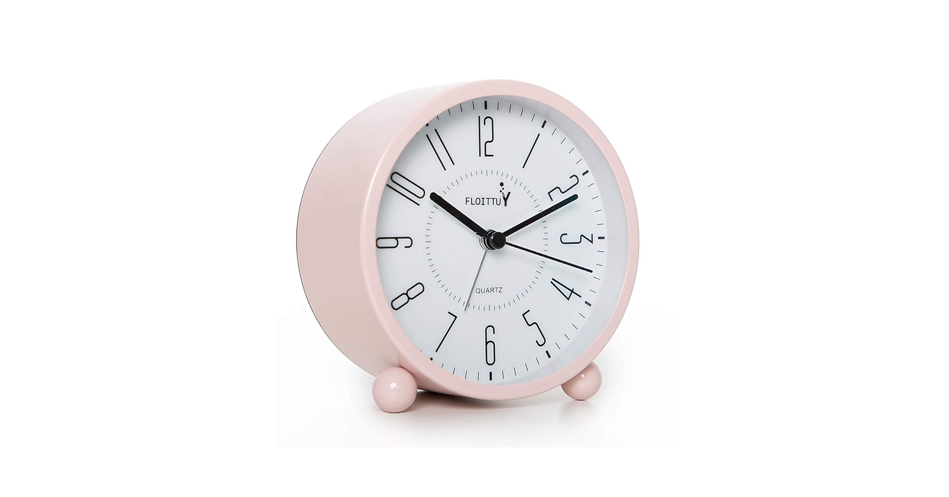 FLOITTUY Super Silent Metal Alarm Clock,Beep