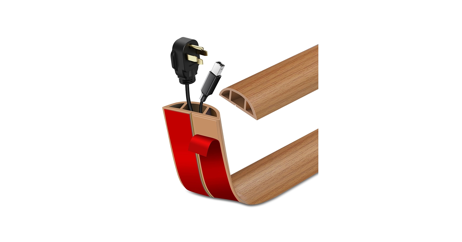 Floor Cord Cover Self Adhesive Cord Hider Floor