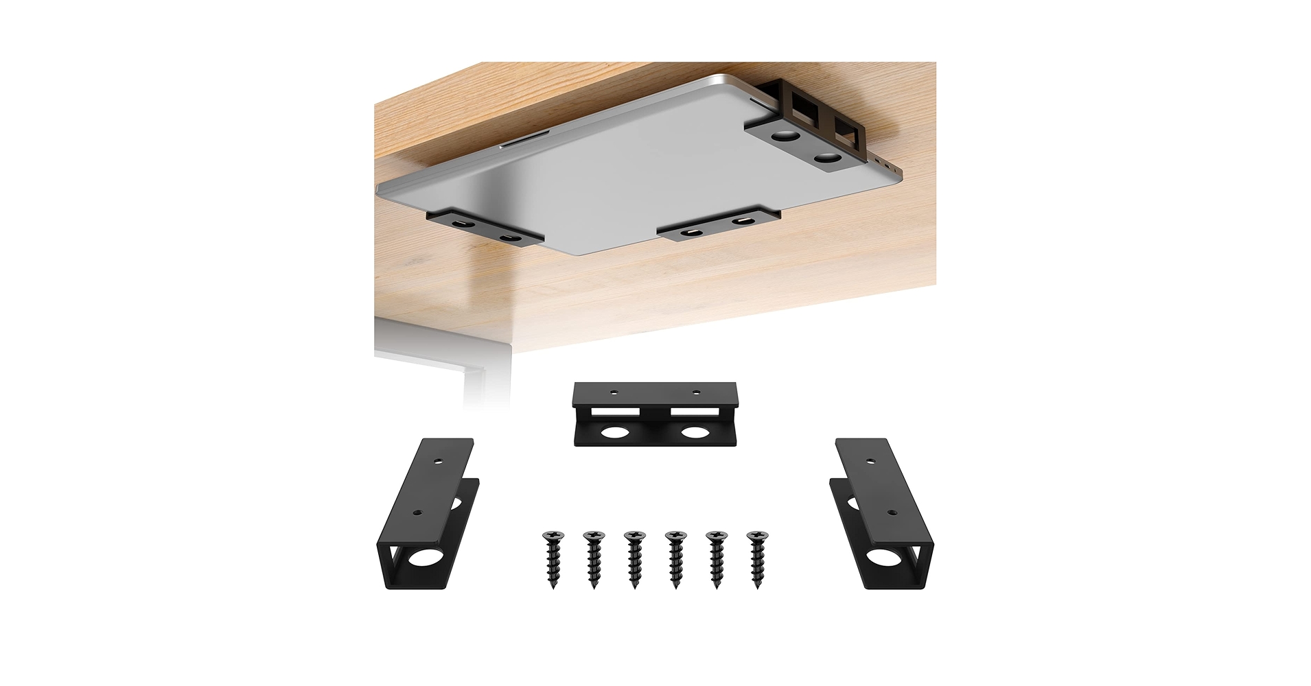 FOROIRON 3-Piece Under Desk Laptop Mount with