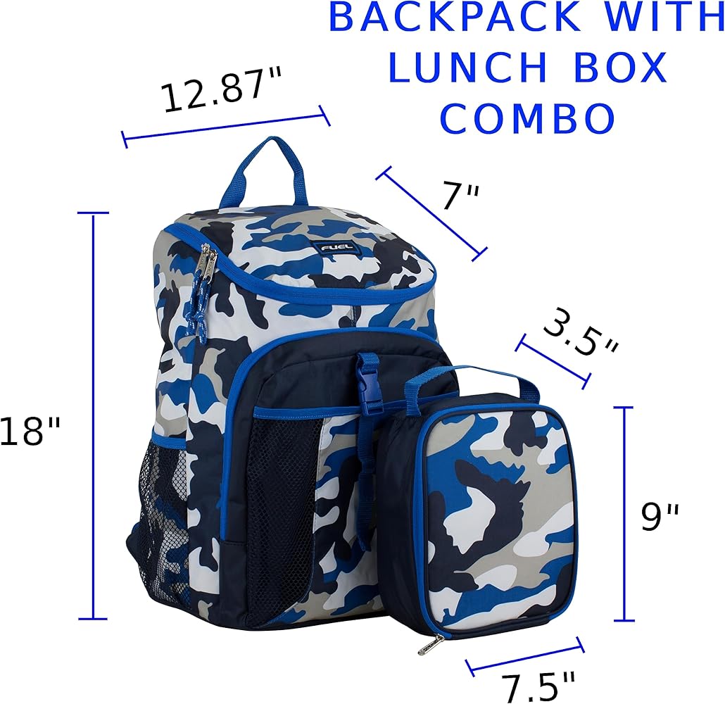 Fuel Top Loader Backpack with Lunch Box Combo