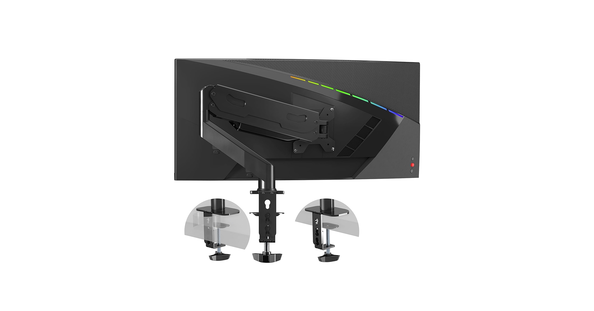 Gas Spring Monitor Arm 32 Inch,Adjustable Single