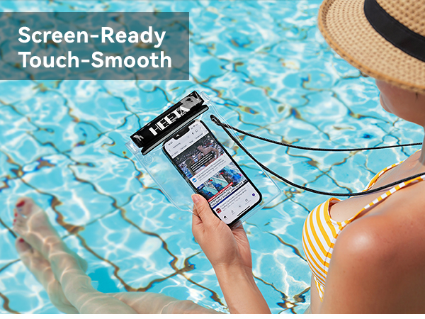 HEETA 5-Pack Clear Waterproof Dry Bag Pouch