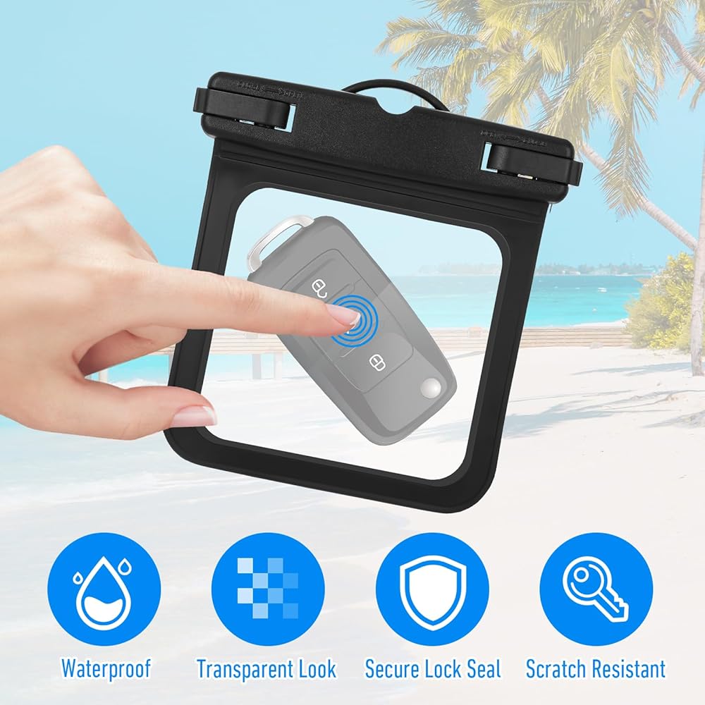 HJZHII 2 Pack Small Waterproof Pouch, Submersible