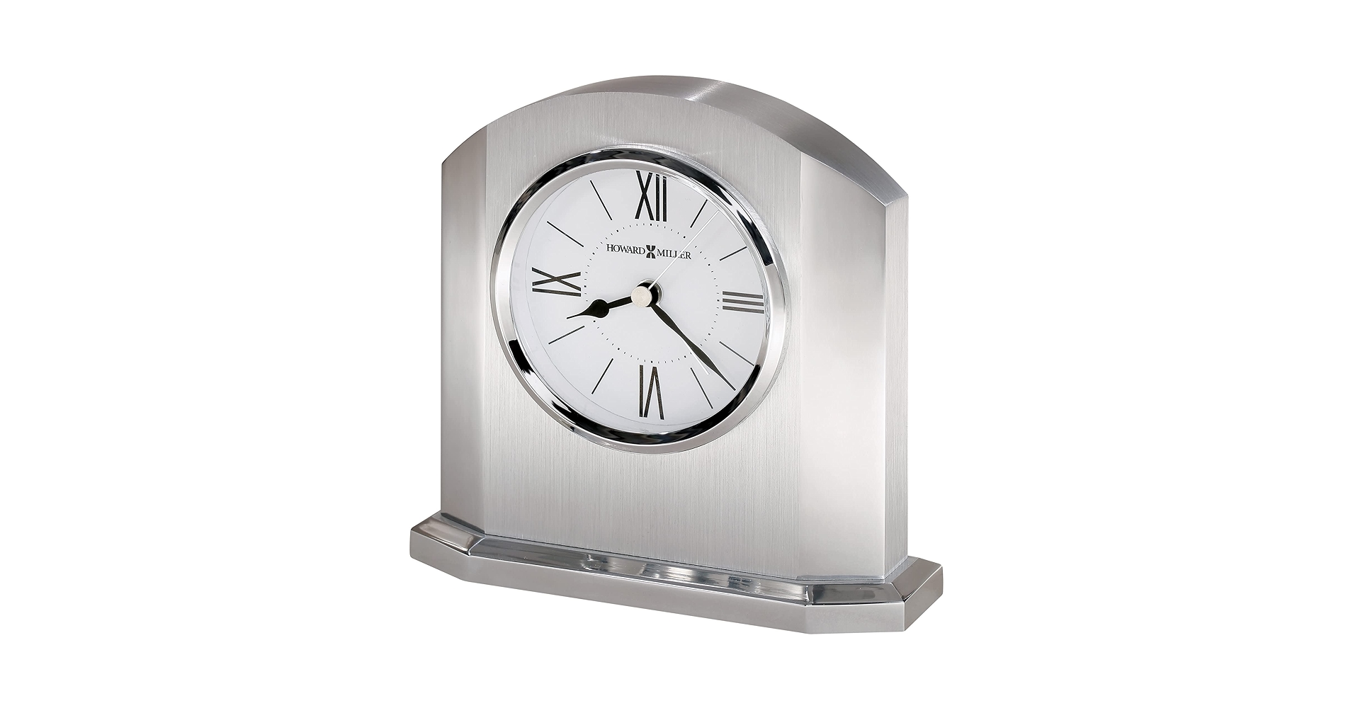 Howard Miller Lincoln Tabletop Clock – Sleek Silver