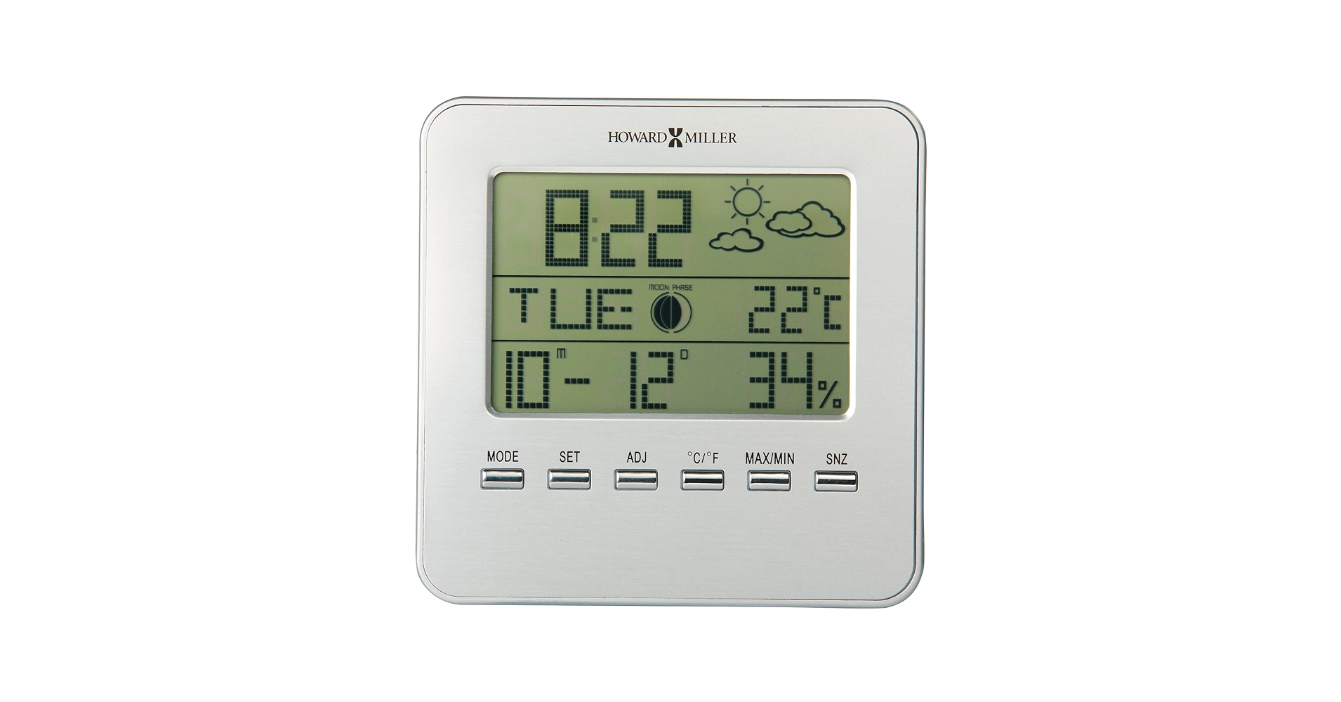 Howard Miller Weather View Tabletop Clock – Multi