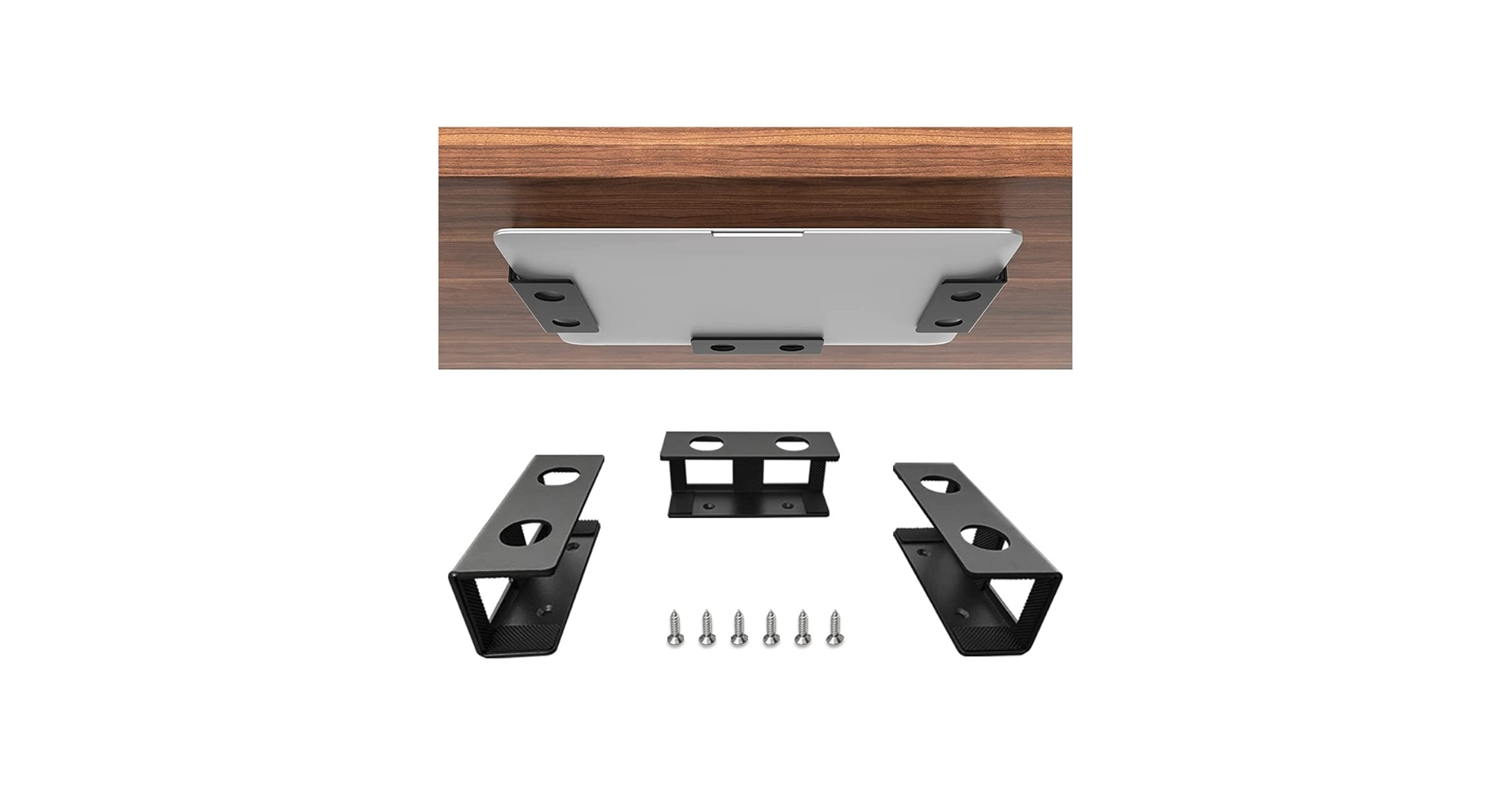 IFCASE Under Desk Laptop Mount, Metal Under Desk