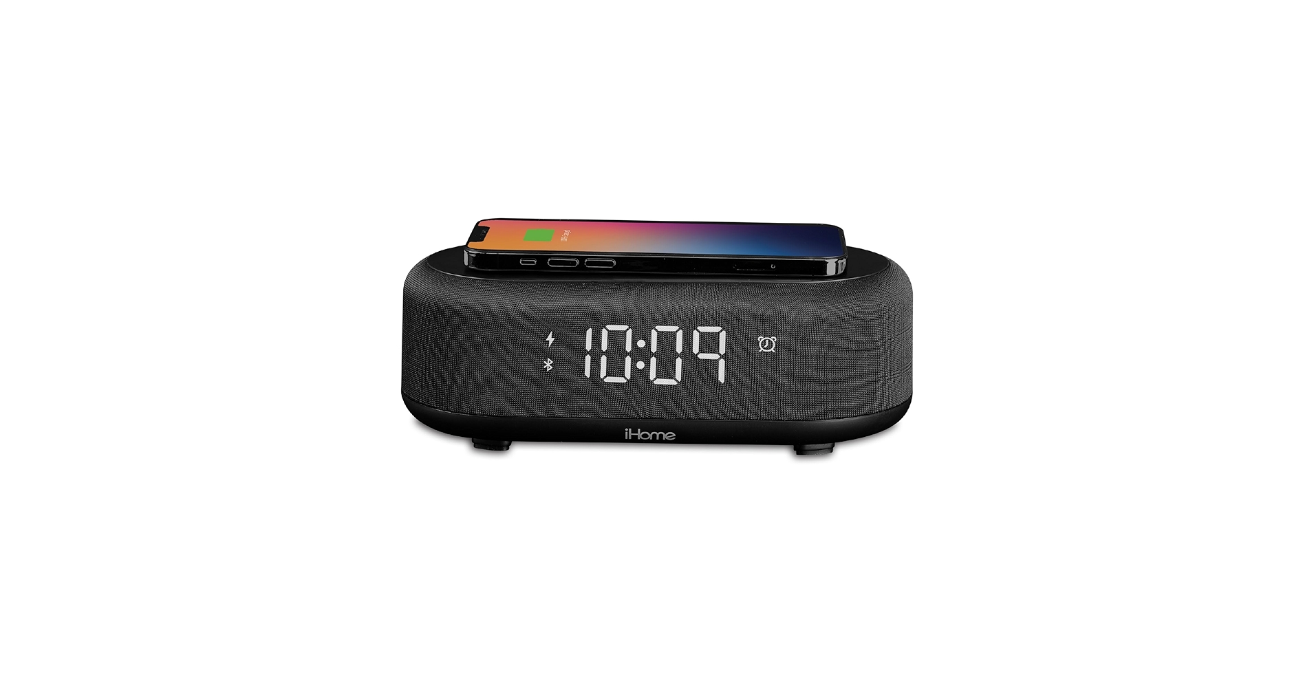 iHome Bluetooth Alarm Clock with Wireless Charger