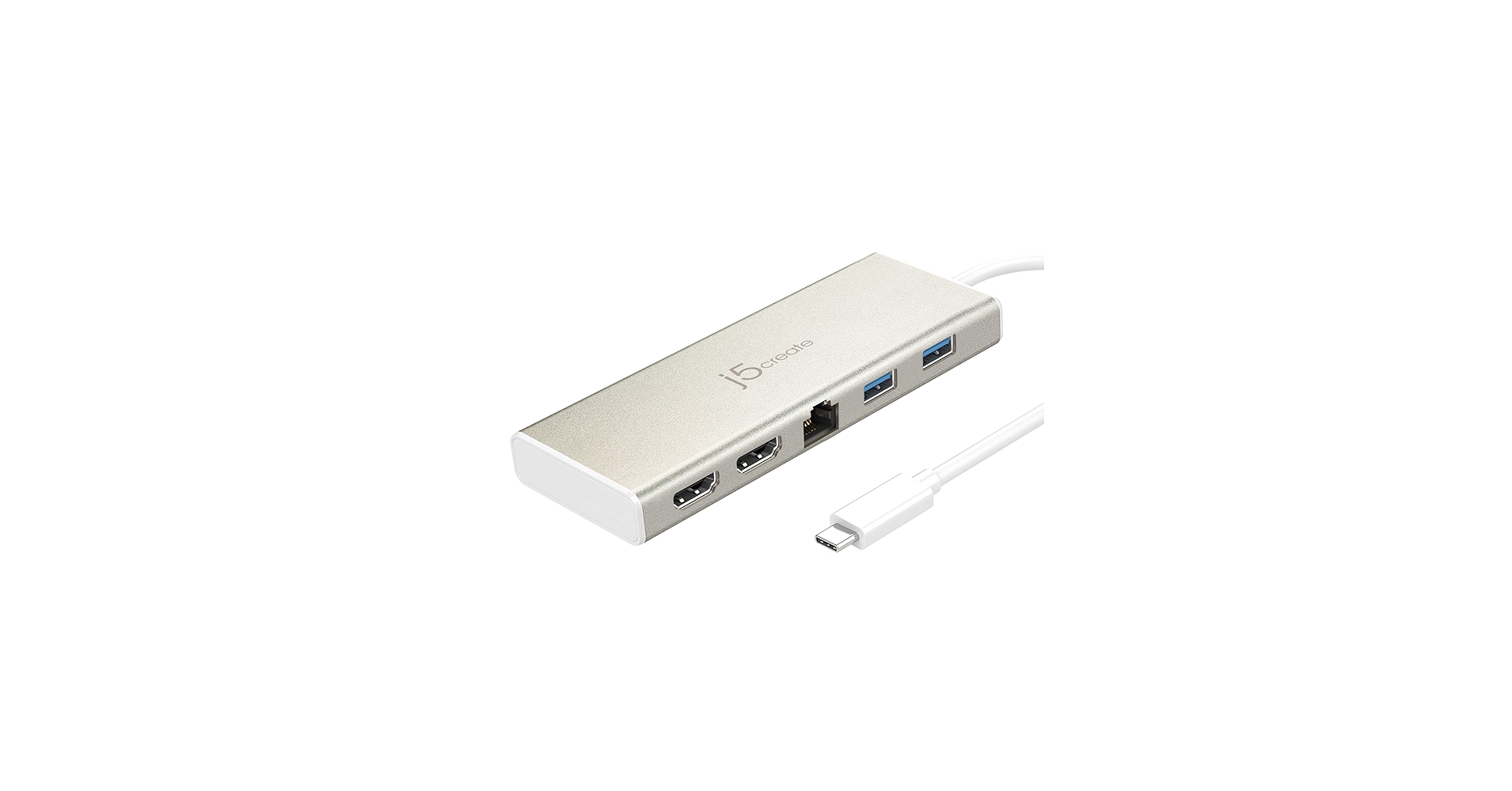 j5create USB-C Mini Dock- Type C Hub with 2X HDMI