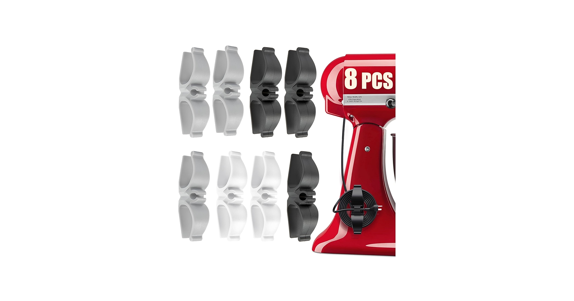 Lancord Cord Organizer for Appliances, 8 Pack Upgraded Kitchen