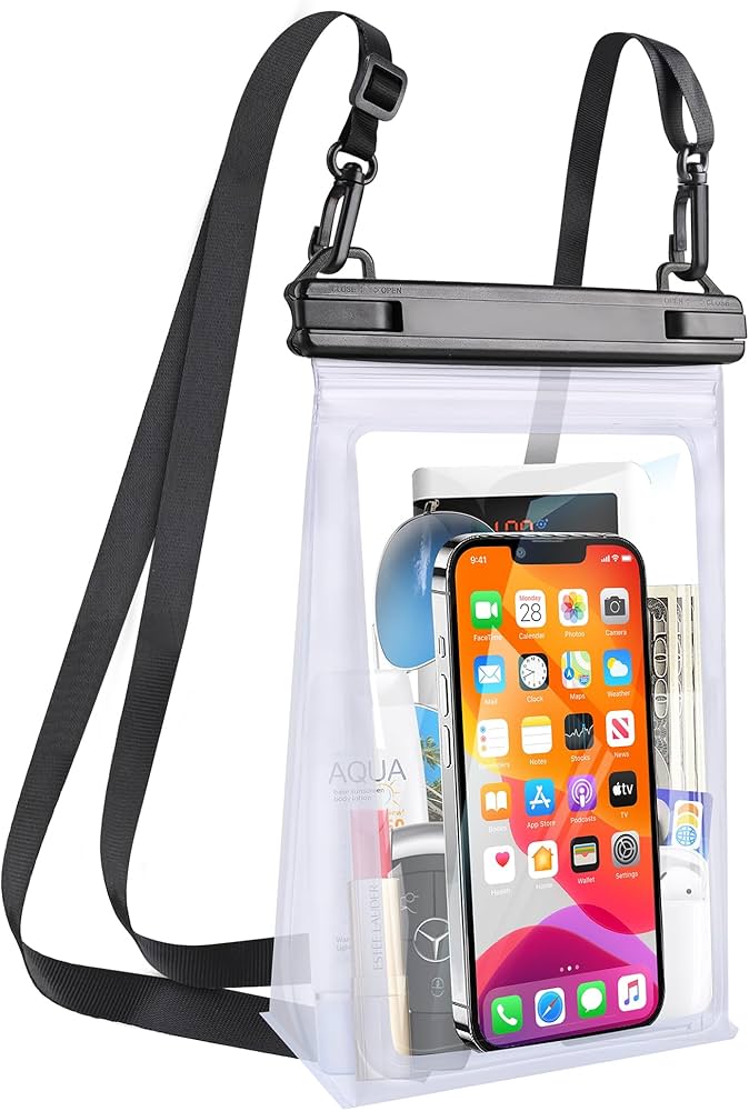 Large Waterproof Phone Pouch, Floating Dry Bag for