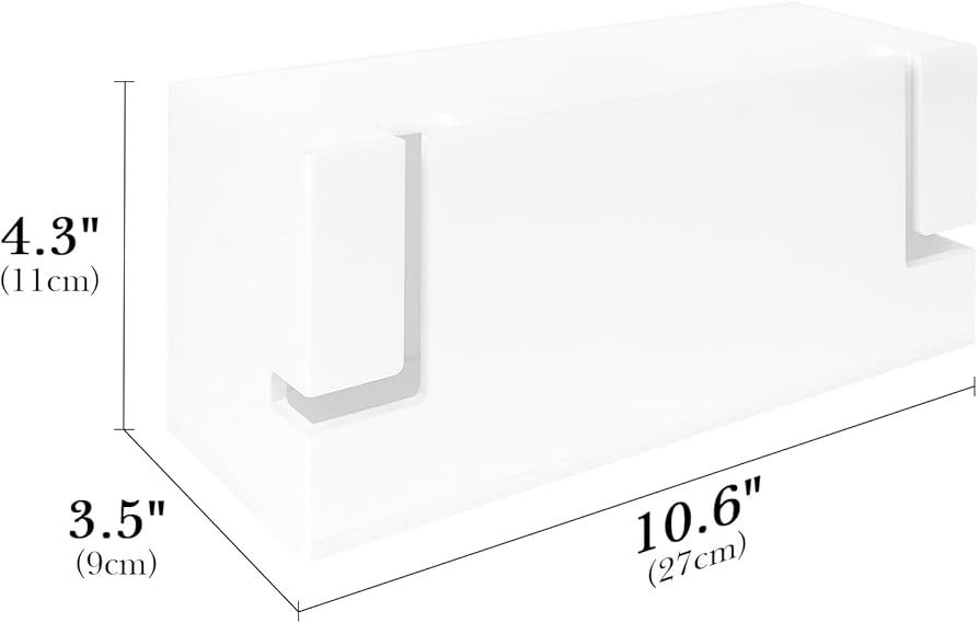 Linkidea Acrylic Bathroom Cord Storage Box, Compatible with